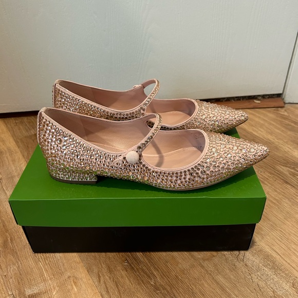 Kate Spade Maya Crystal Flat in Mochi Pink size 9.5 - Picture 12 of 17